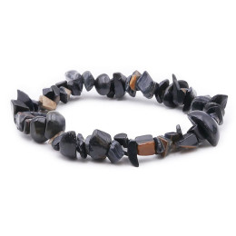 Bracelet pierres naturelles baroque Oeil de faucon AB
