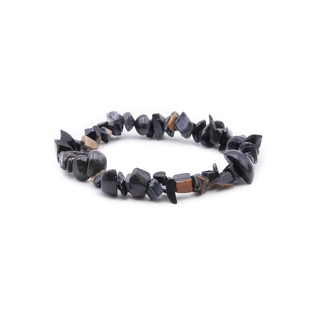 Bracelet pierres naturelles baroque Oeil de faucon AB