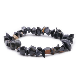 Bracelet pierres naturelles baroque Oeil de faucon AB