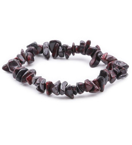 Bracelet pierres naturelles baroque oeil de fer AB