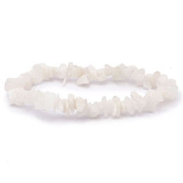 Bracelet pierres naturelles baroque peristérite AB