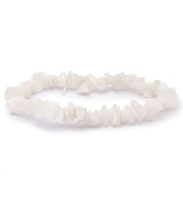 Bracelet pierres naturelles baroque peristérite AB