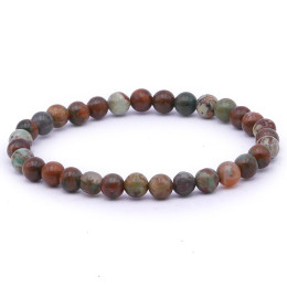 Bracelet pierres naturelles 6mm opale verte AB