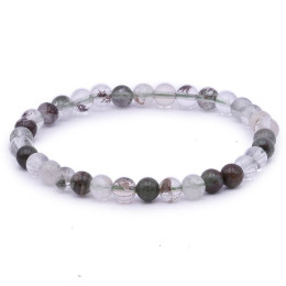 Bracelet pierres naturelles 6mm quartz chlorite A