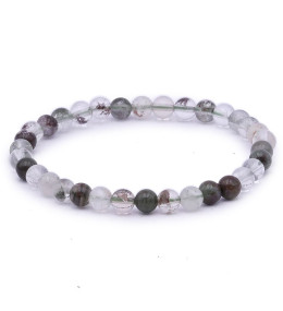 Bracelet pierres naturelles 6mm quartz chlorite A