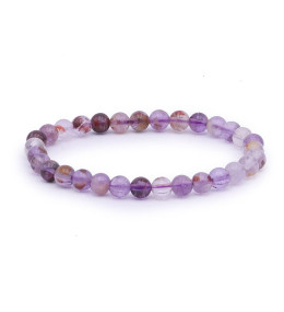 Bracelet pierres naturelles 6mm super seven A+