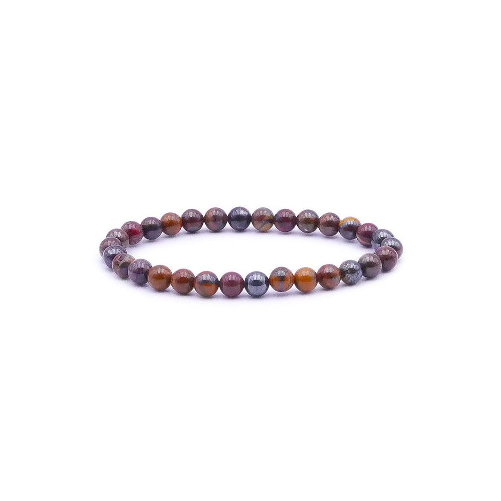 Bracelet pierres naturelles 6 mm oeil de fer AA