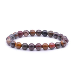 Bracelet pierres naturelles 8 mm oeil de fer AA