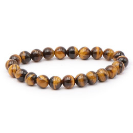 Bracelet pierres naturelles 8mm oeil de tigre AA