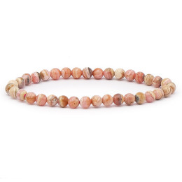 Bracelet pierres naturelles 6 mm rhodochrosite Argentine AB