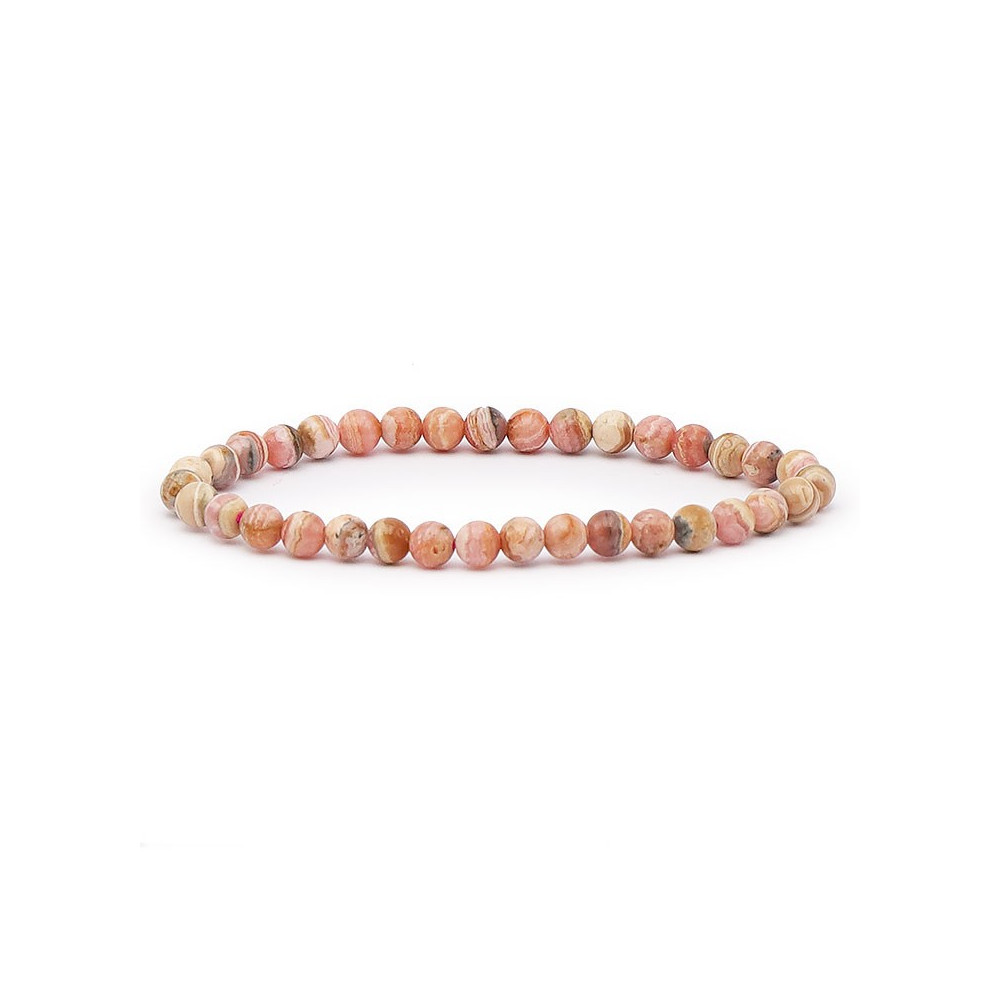 Bracelet pierres naturelles 6 mm rhodochrosite Argentine AB