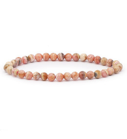 Bracelet pierres naturelles 6 mm rhodochrosite Argentine AB