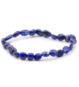 Bracelet pierres naturelles pierres roulées lapis lazuli A