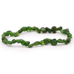 Bracelet pierres naturelles pierres roulées diopside A+