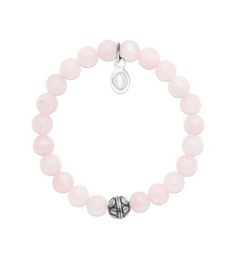 Bijoux - Bracelet pierres naturelles quartz rose