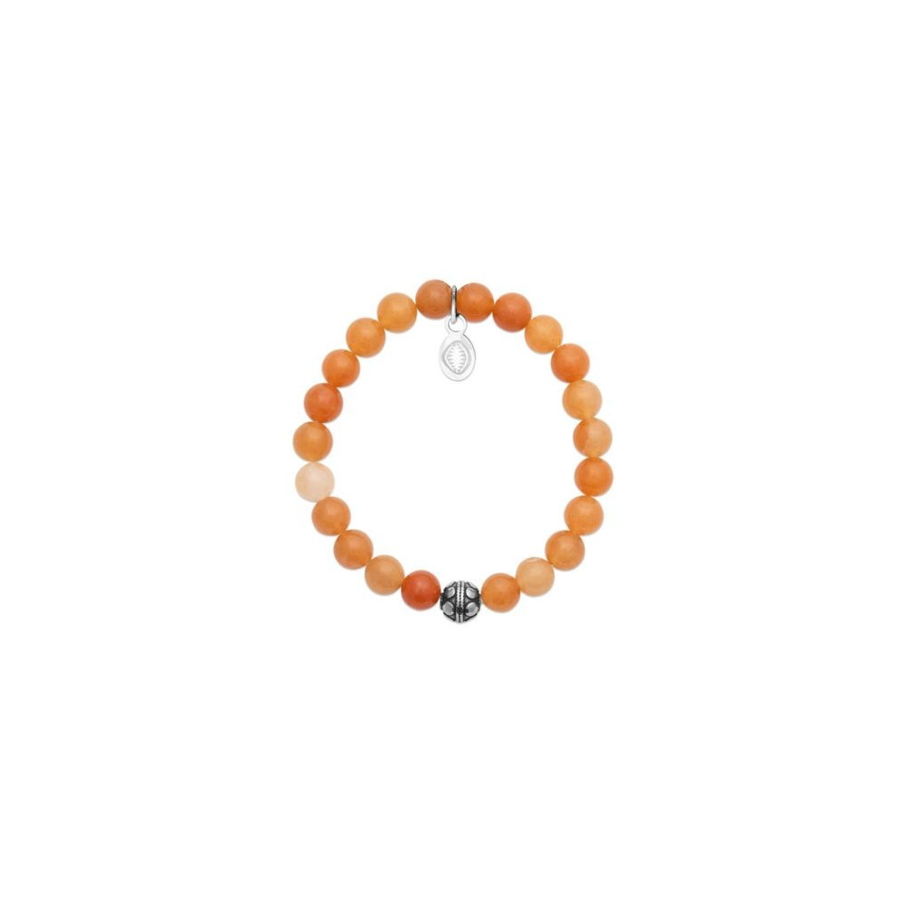 Bijoux - Bracelet pierres naturelles Quartzite orange