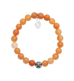 Bijoux - Bracelet pierres naturelles Quartzite orange