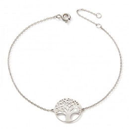 Le Bracelet or gris 375/1000, motif arbre de vie, by Stauffer